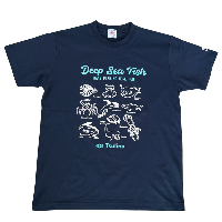 【LUMBER×Tsulino】コットンライクドライＴシャツ(深海魚-S)